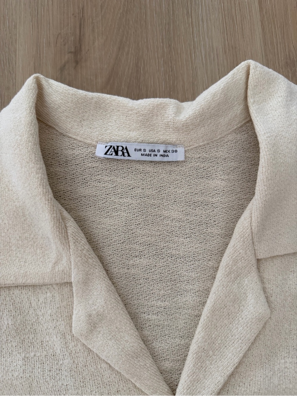 Zara Embroidered Button Up Shirt Size Men's Small - Picture 3 of 4
